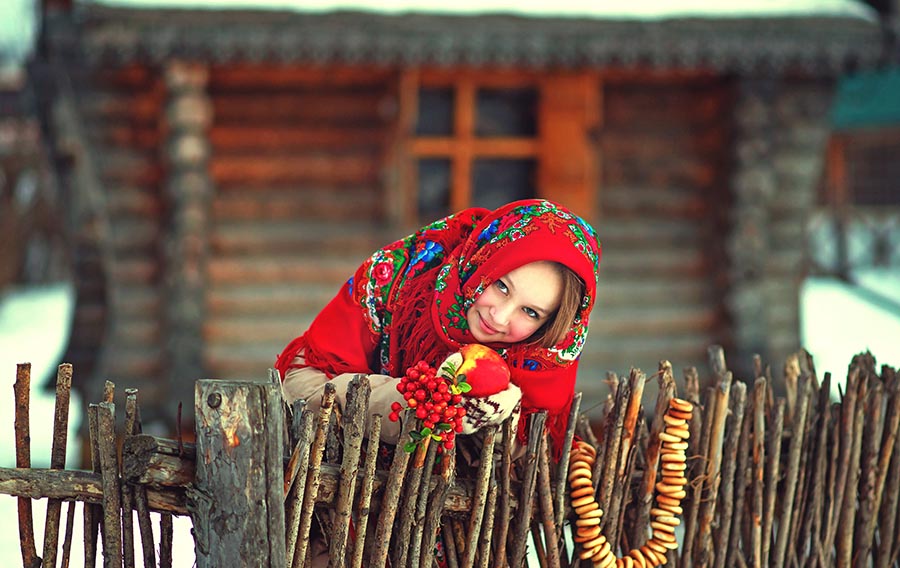 Sexy girl Women in Slavic costumes in Harare
