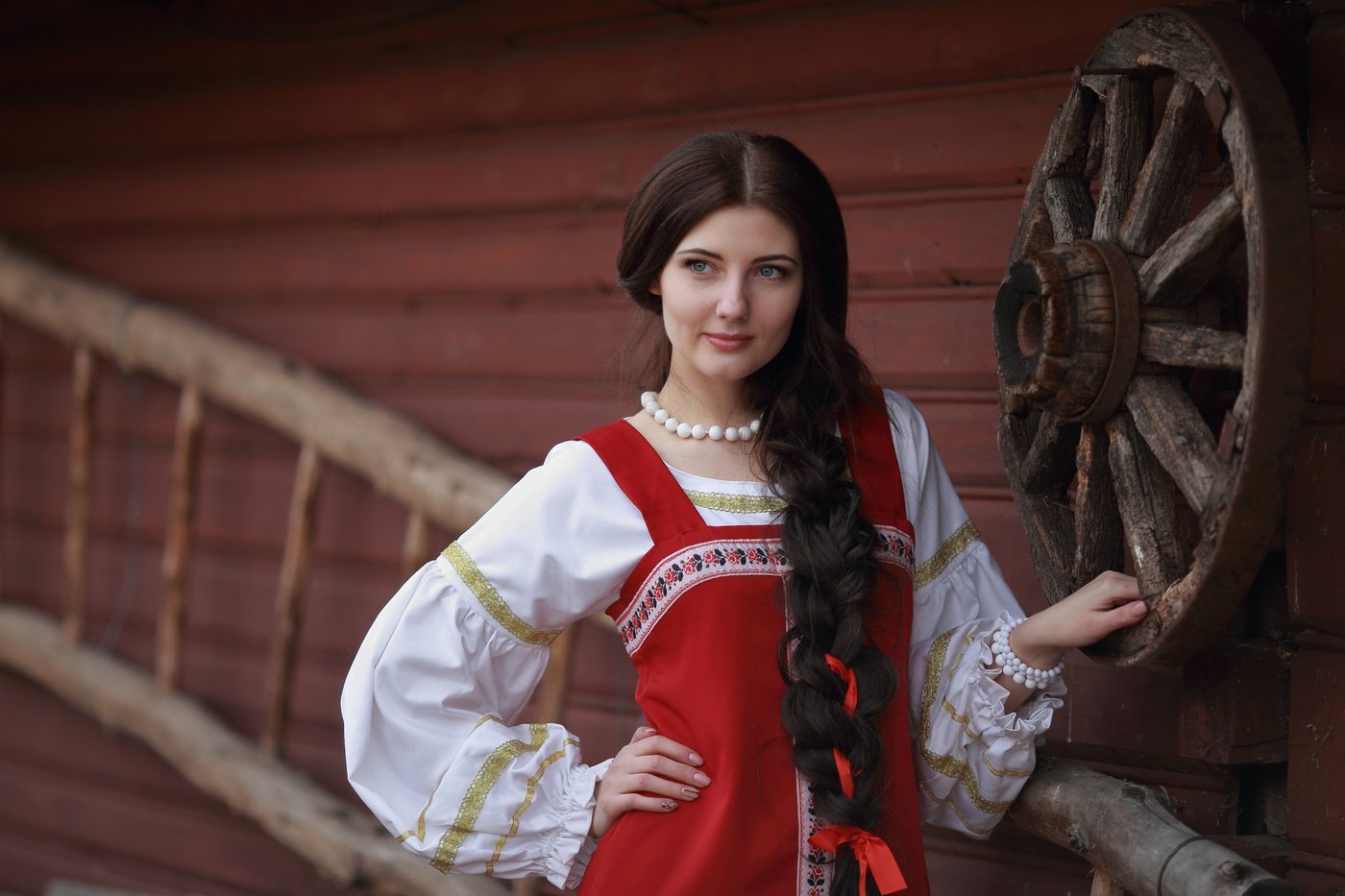 Girls in Slavic costumes in Harare